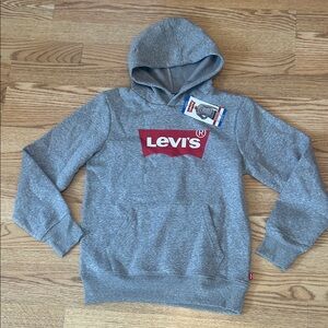 New Levi's Heather Gray Hoodie for boys sz 10 / 12